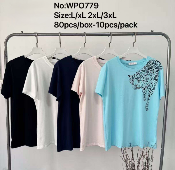 Bluzki damskie Roz L-3XL, Mix Kolor Paczka 10 szt